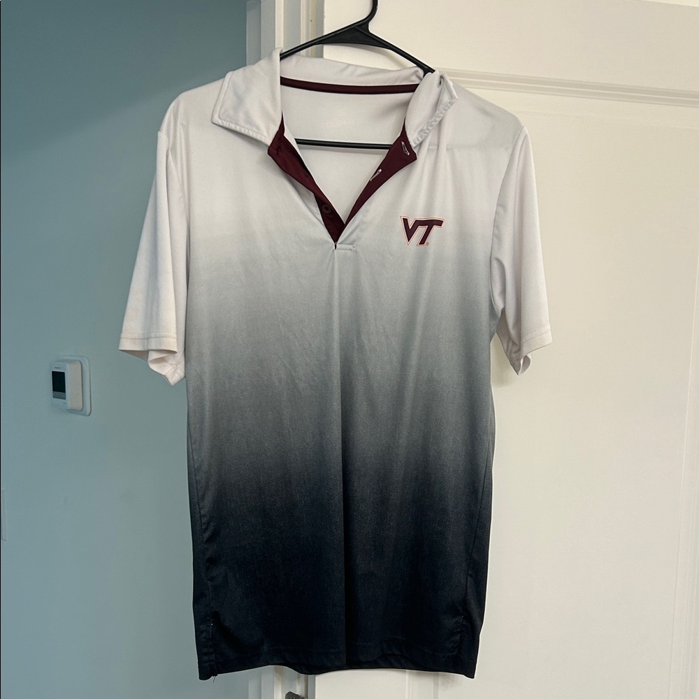 Nike Black and White Gradient Polo Shirt